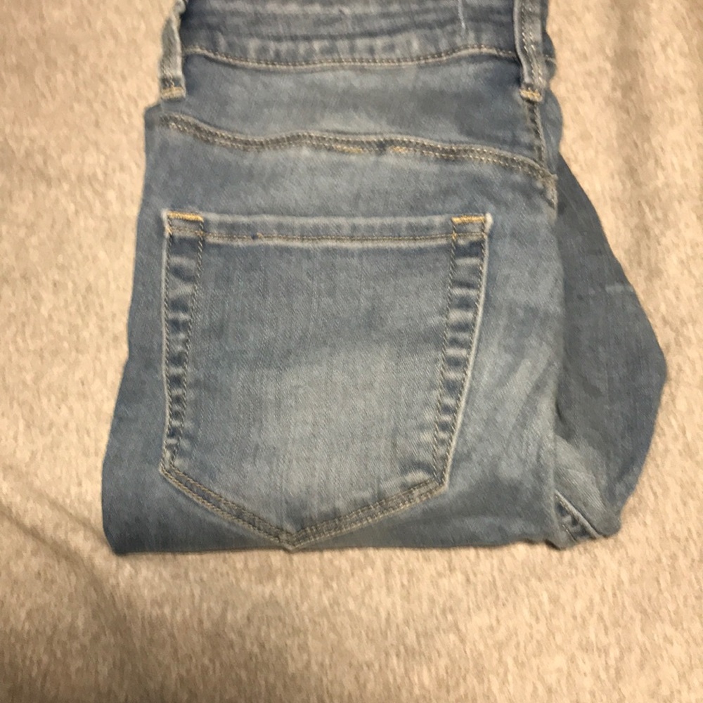 Light washed blue skinny jeans not worn to much